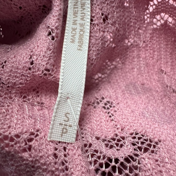 FREE PEOPLE Sheer Lace Flared Long Sleeve Top - Picture 7 of 10